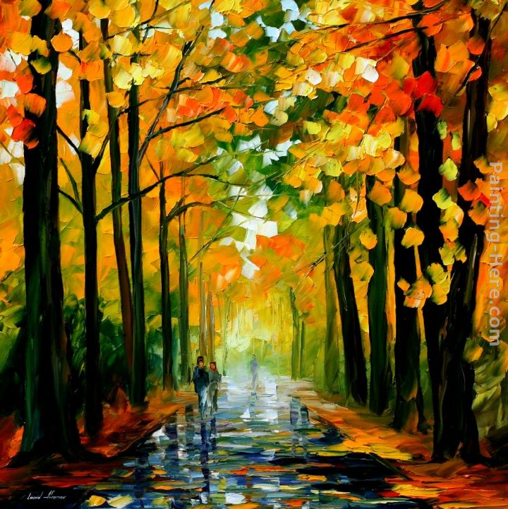 Leonid Afremov THE RAIN IS GONE